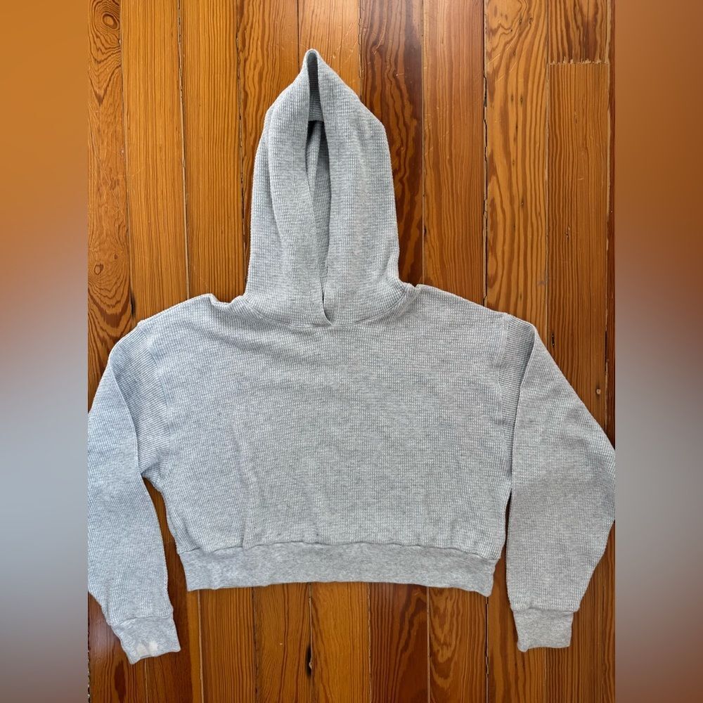 Babaton Aritzia Gray Hooded Sweatshirt